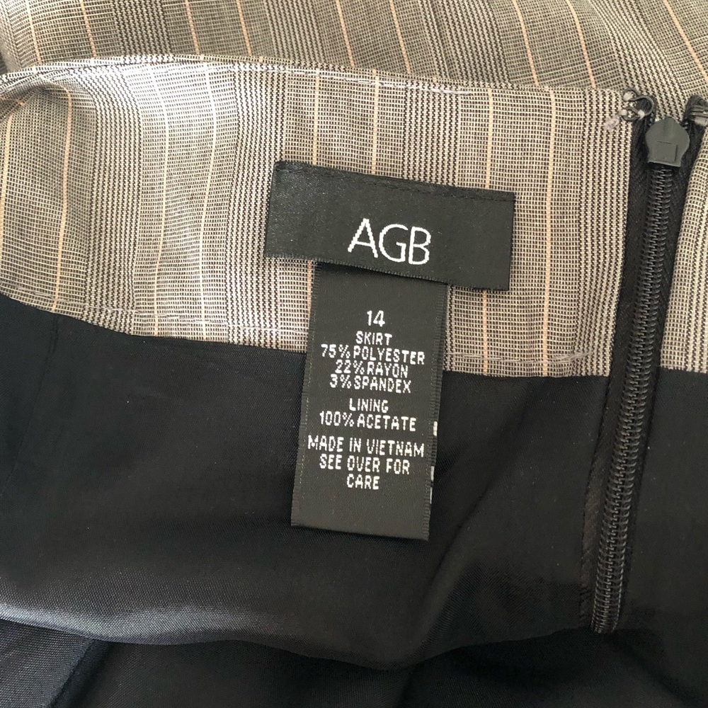 NWT Women’s pencil skirt AGB Grey with pink - Picture 8 of 8